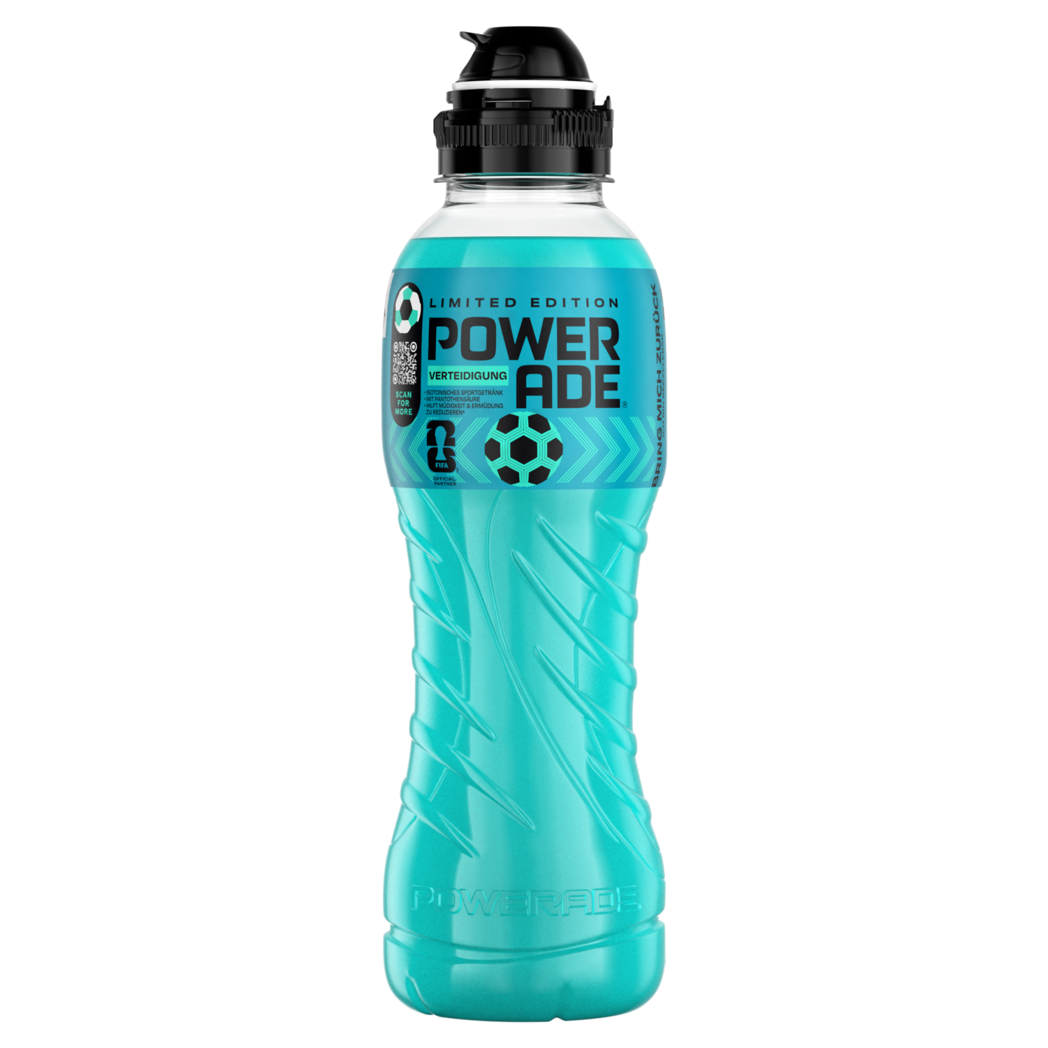 Eine Flasche Powerade Defend
