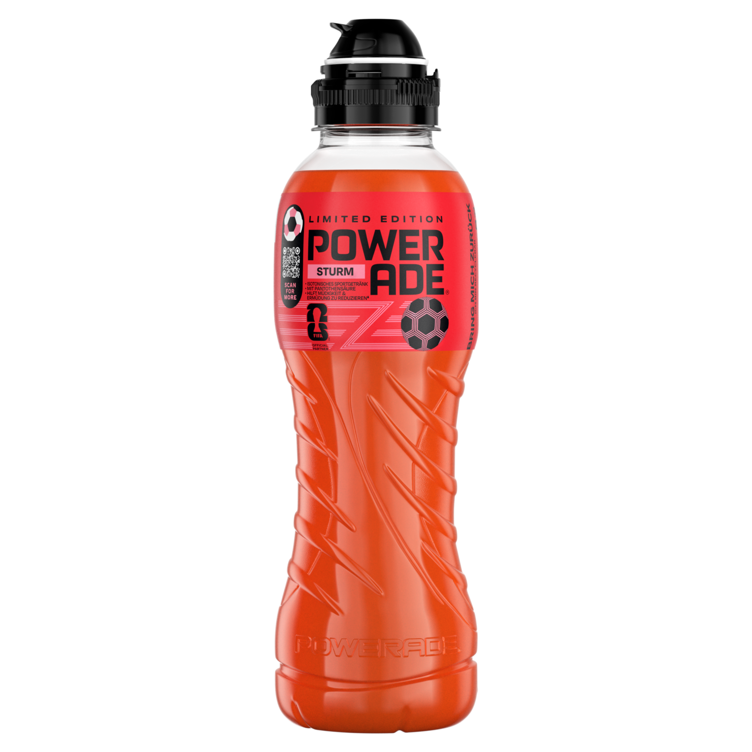 Eine Flasche Powerade Attack