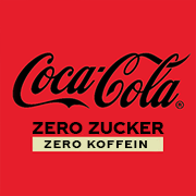 Das Coca-Cola Zero Zucker Zero Koffein Logo