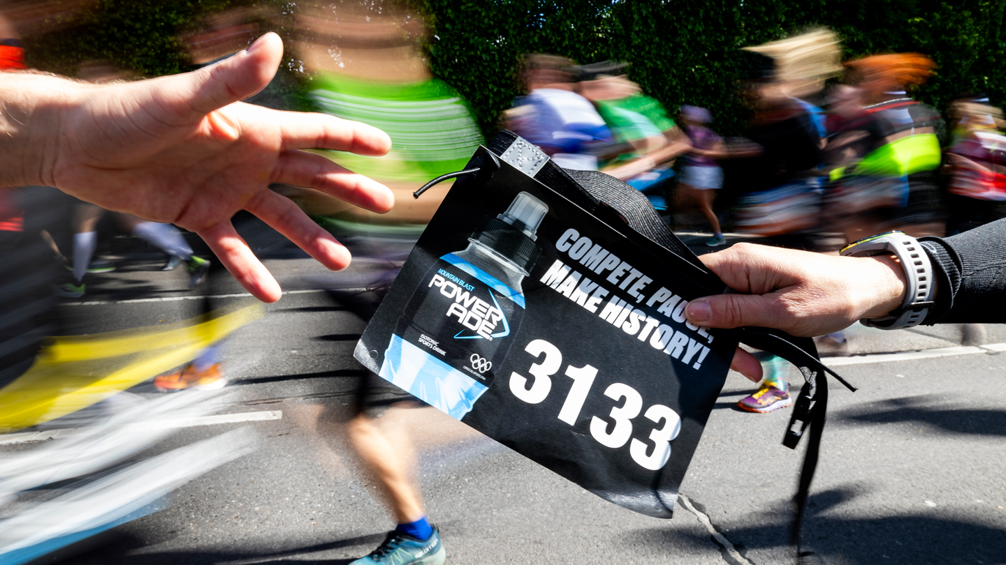 Powerade Staffel wird übergeben