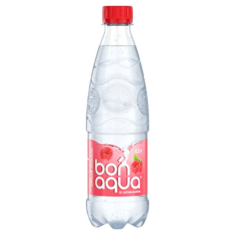 Бутылка Бонаква со вкусом малины