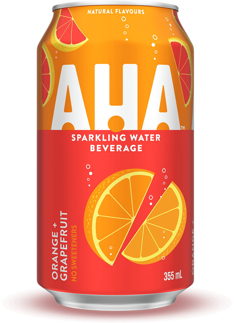 AHA Orange + Grapefruit 355 mL can