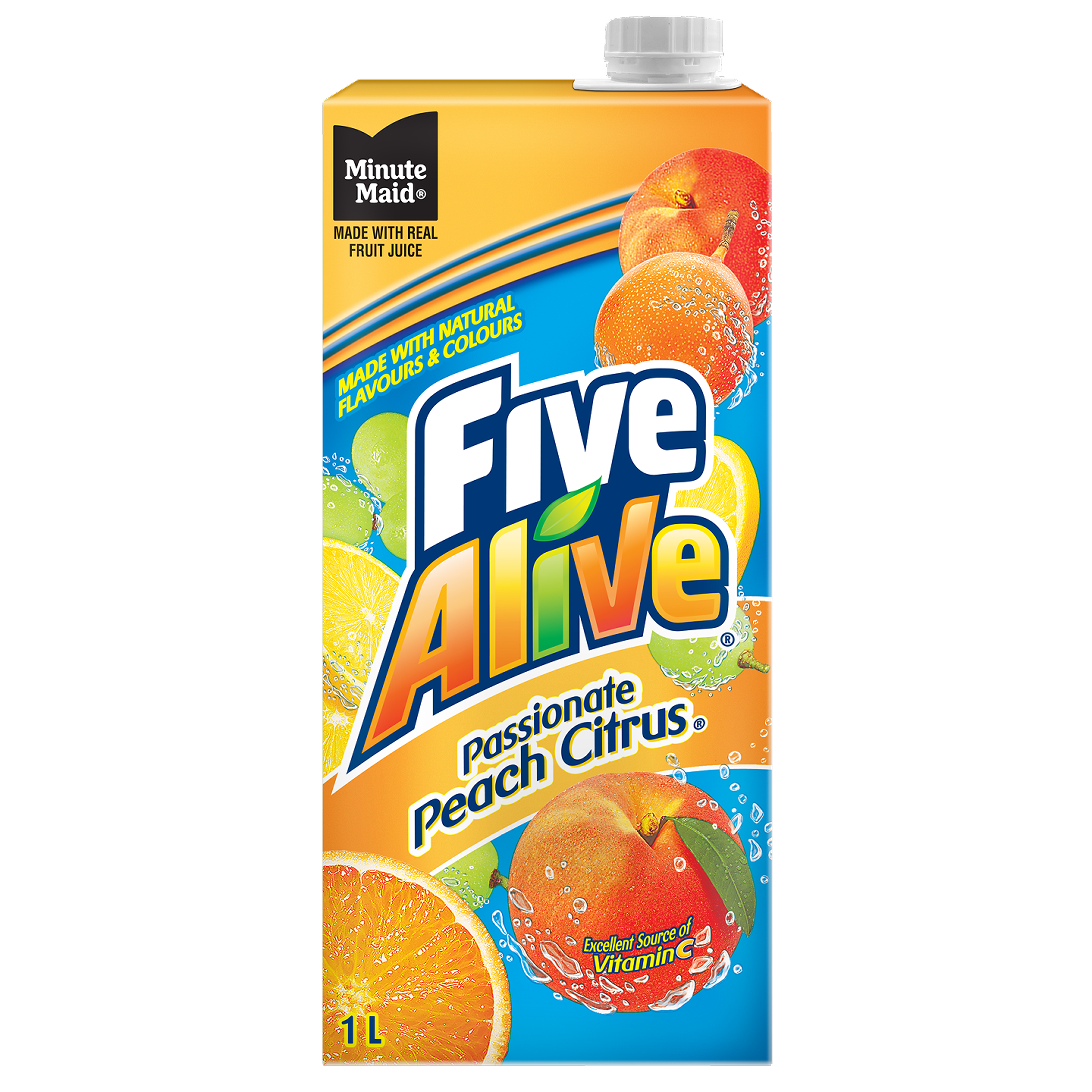 Five Alive Passion Peach Citrus packaging