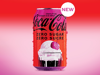 a can of coca-cola cherry float zero sugar