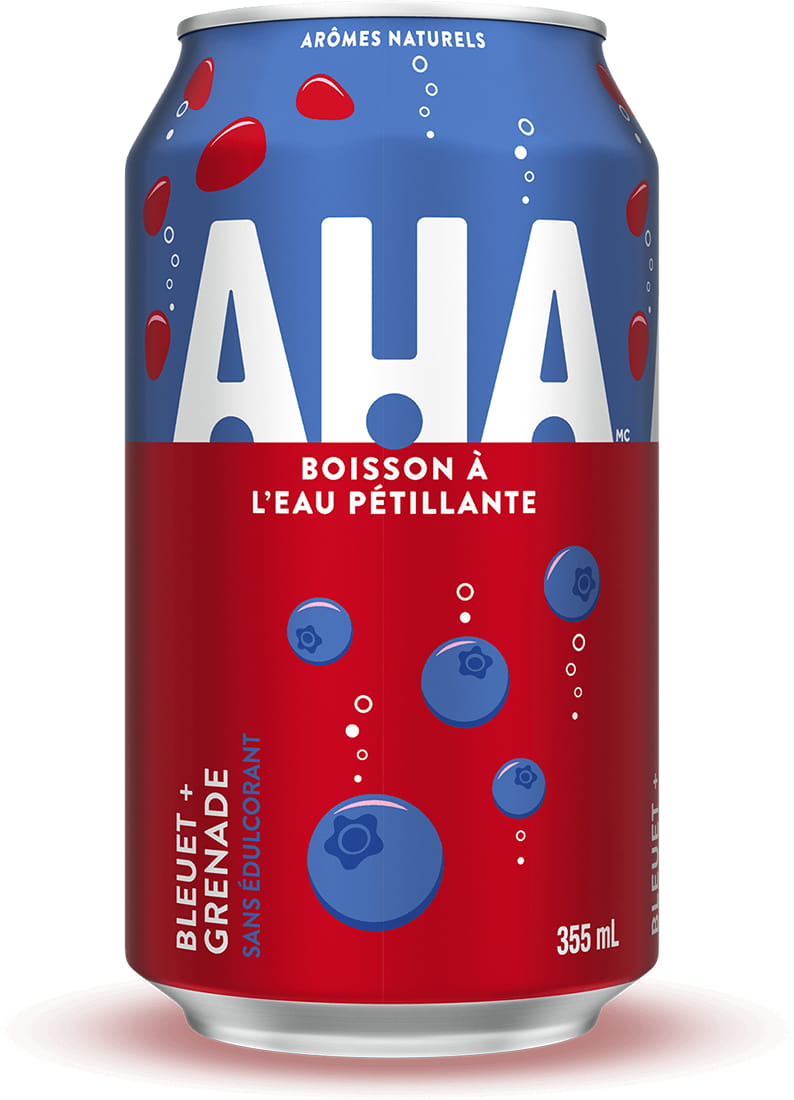 AHA Bleuet + Grenade 355 mL canette