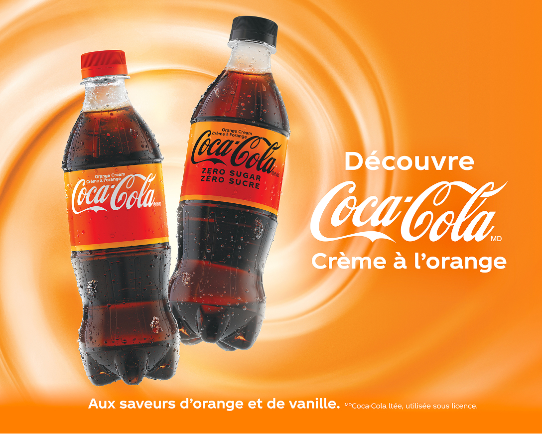 découre coca-cola crème à l'orange