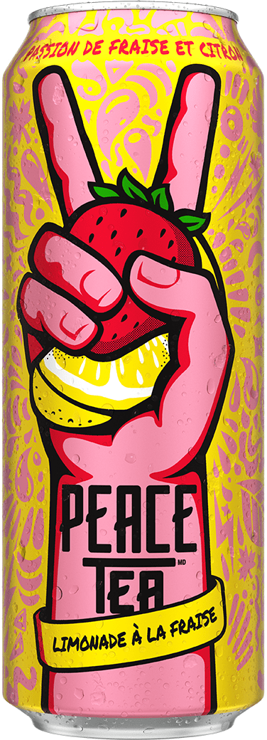 Peace Tea Limonade a la fraise 695 mL canette