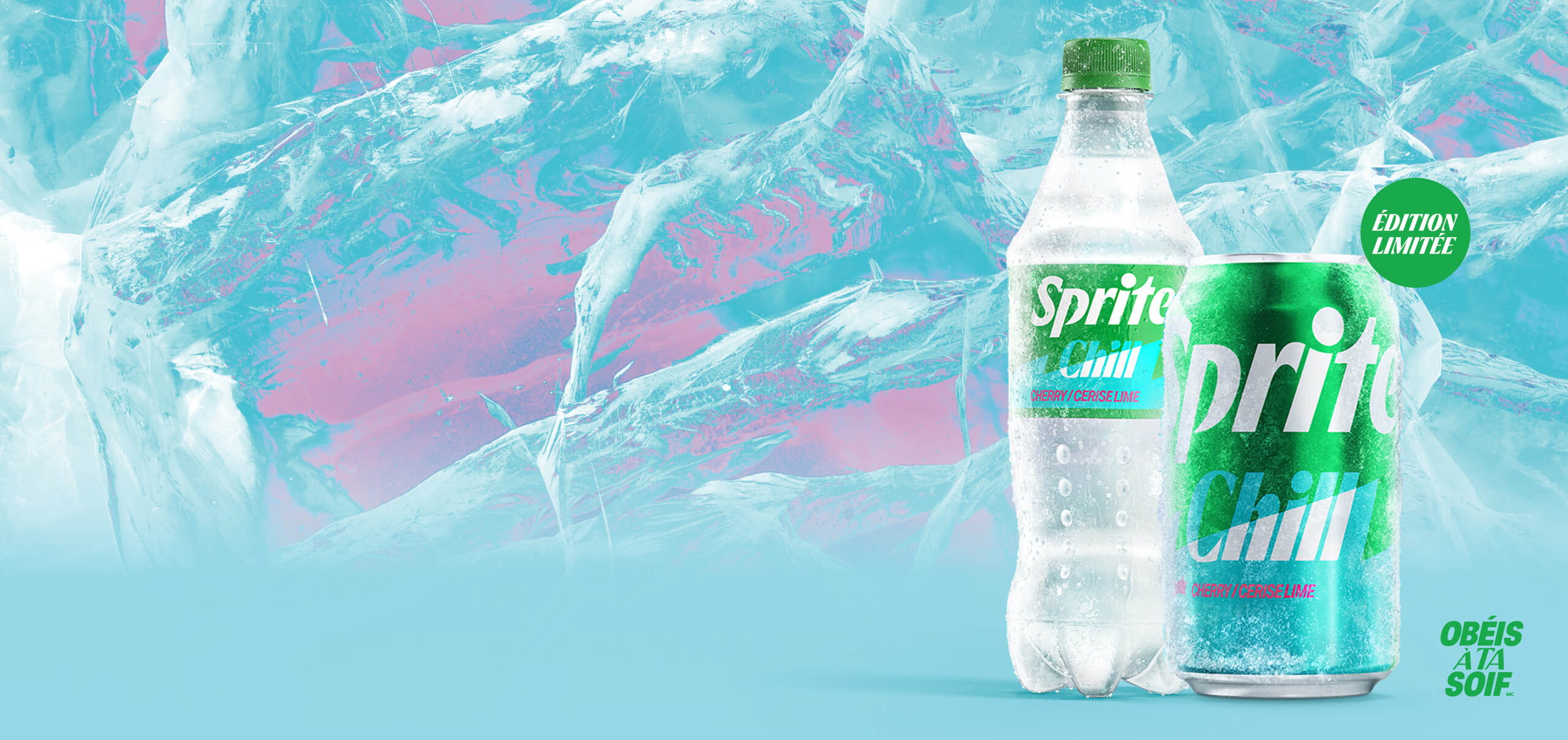 Édition limitée. Sprite Chill Cerise Lime.