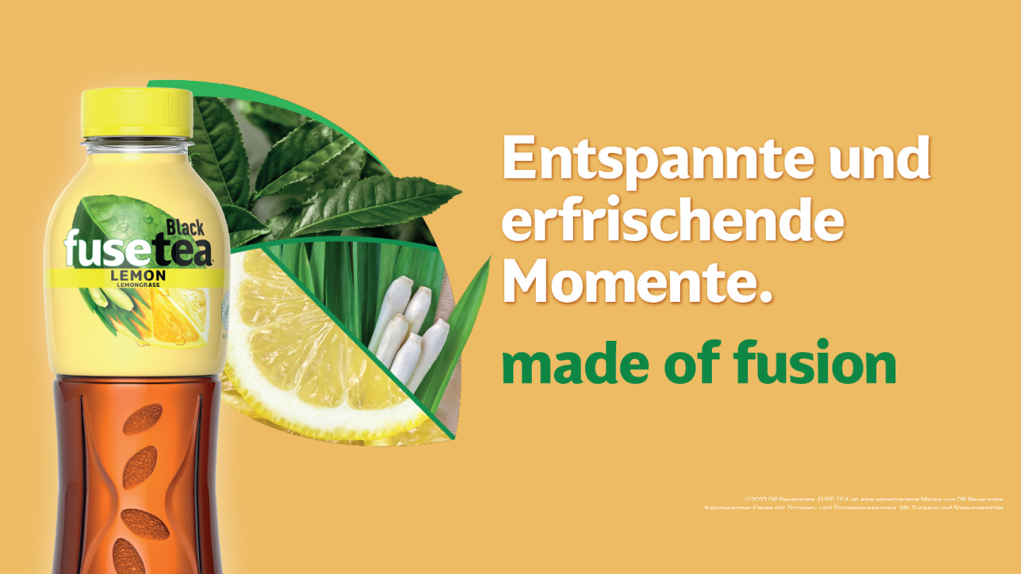 Eine Flasche Fusetea Lemon