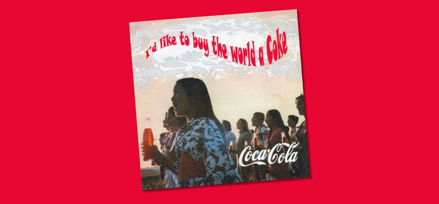 A girl with a coke bottle in her hand is singing with a group of people. Image from the music song video Hilltop.