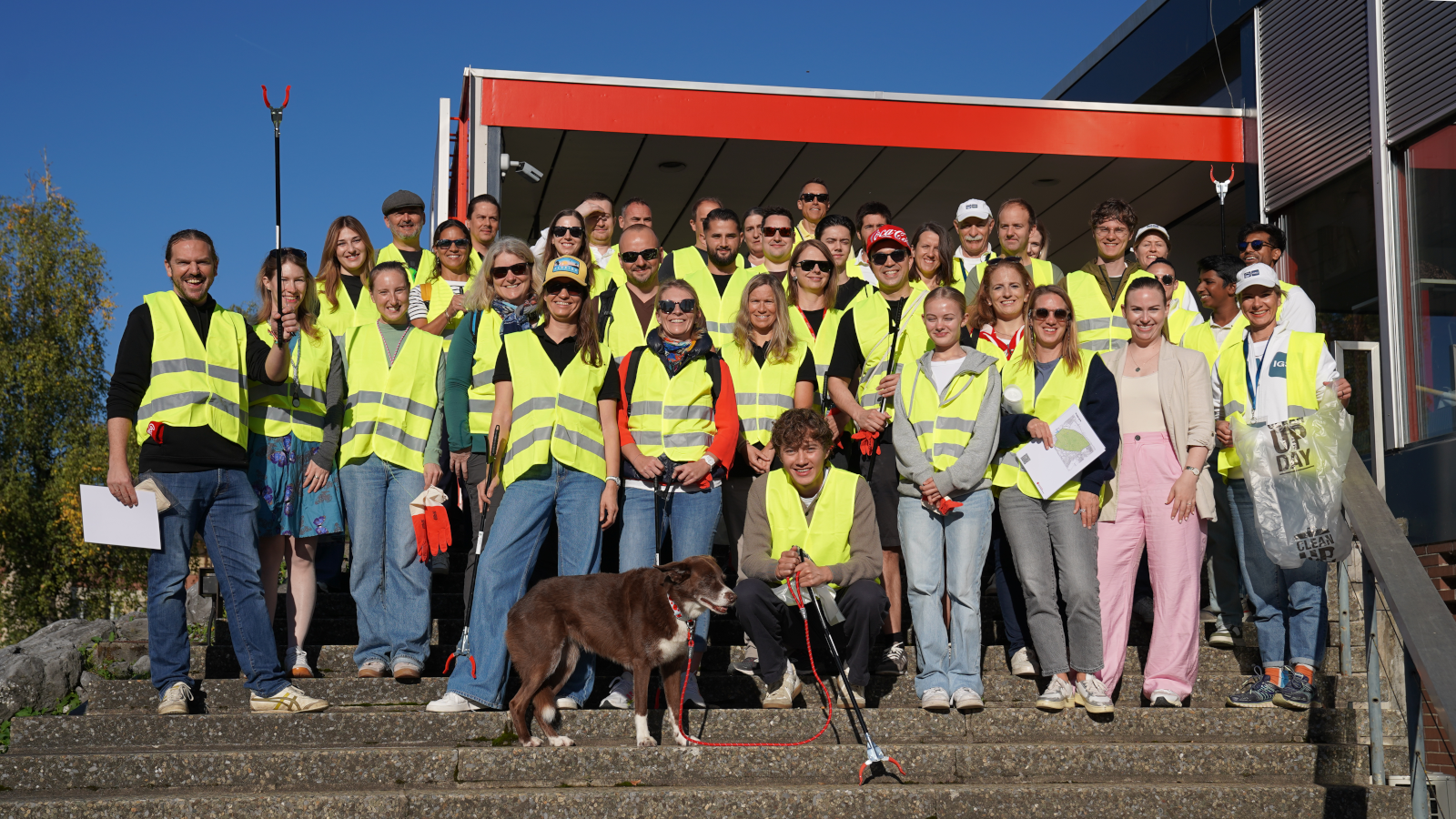 Photo de groupe de Coca-Cola lors du Clean-Up-Day 2025