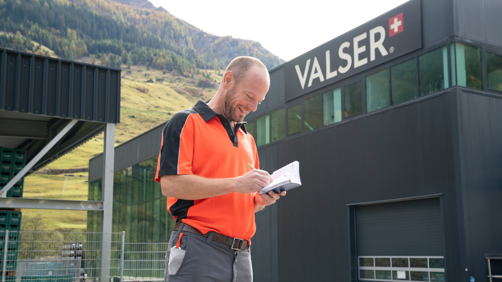 Die Produktionsstätte in Vals, Graubünden