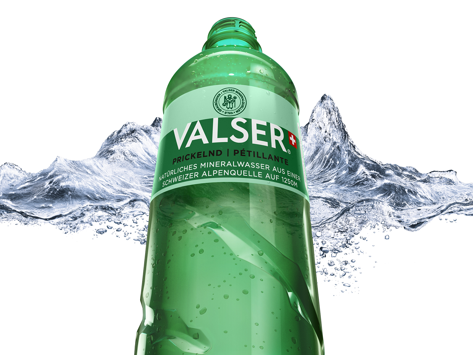 Aus 100 % recycelten PET-Flaschen