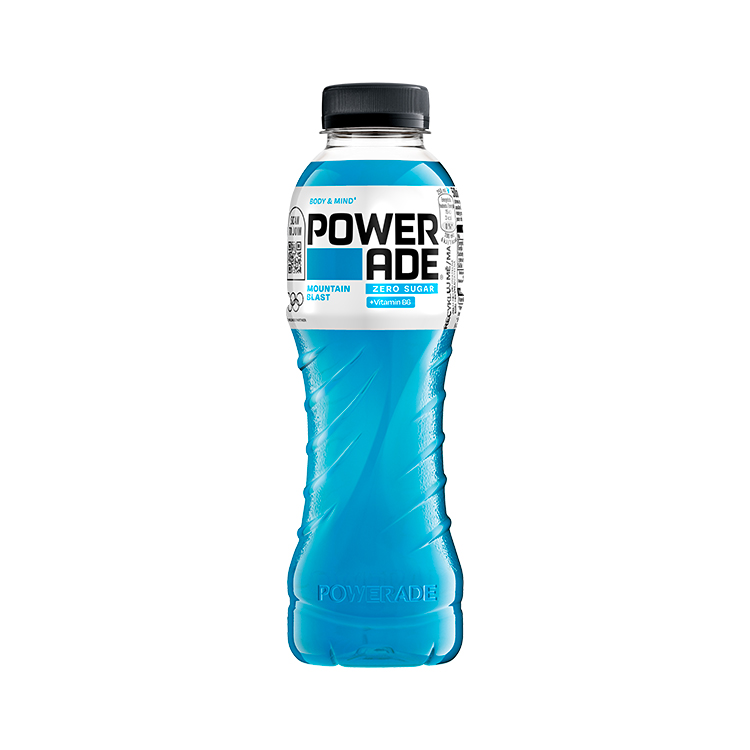 Powerade Mountain Blast Zero sportovní izotonický nápoj PET lahev