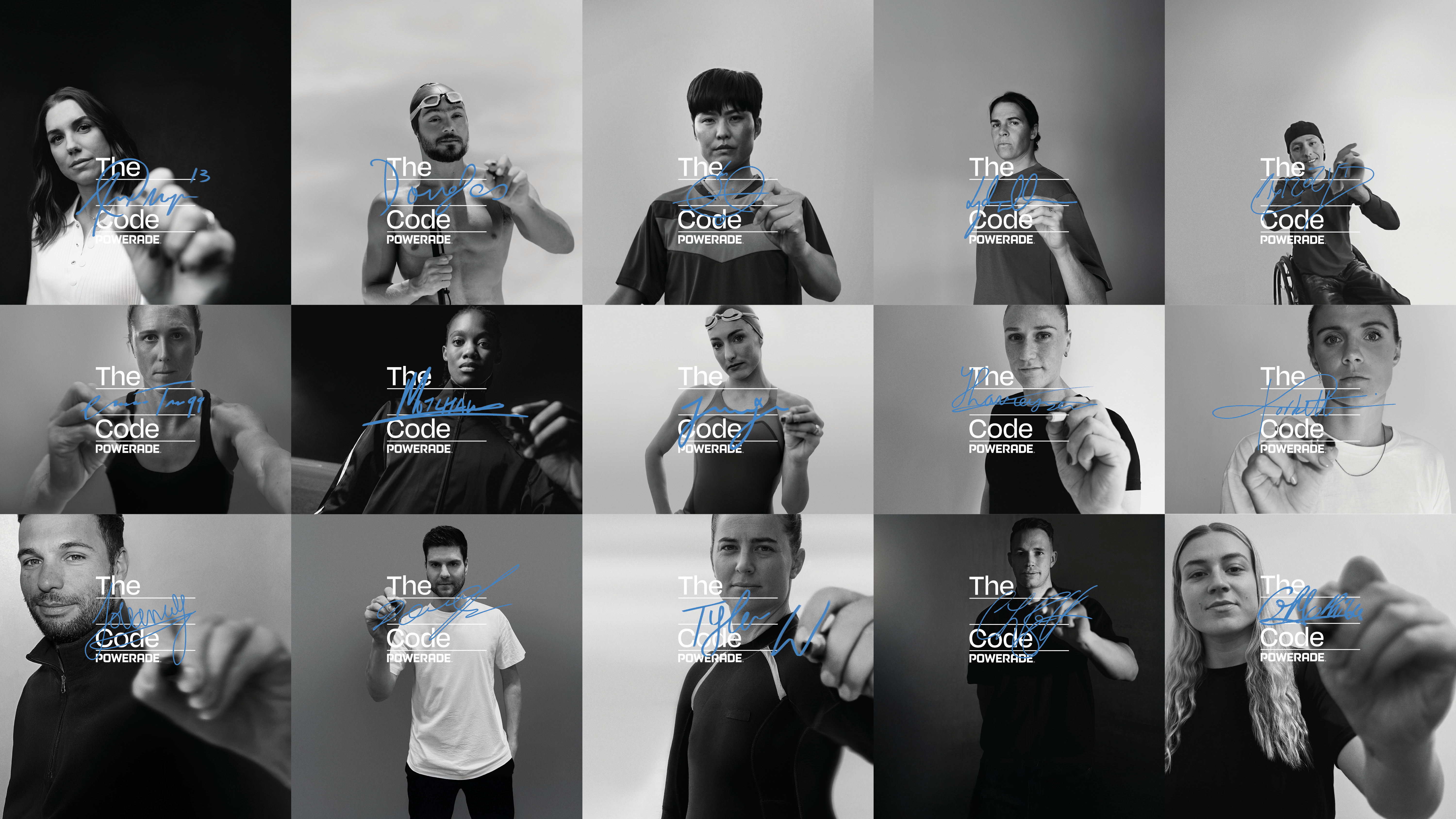 15 Powerade Atheletes signing The Athlete's Code
