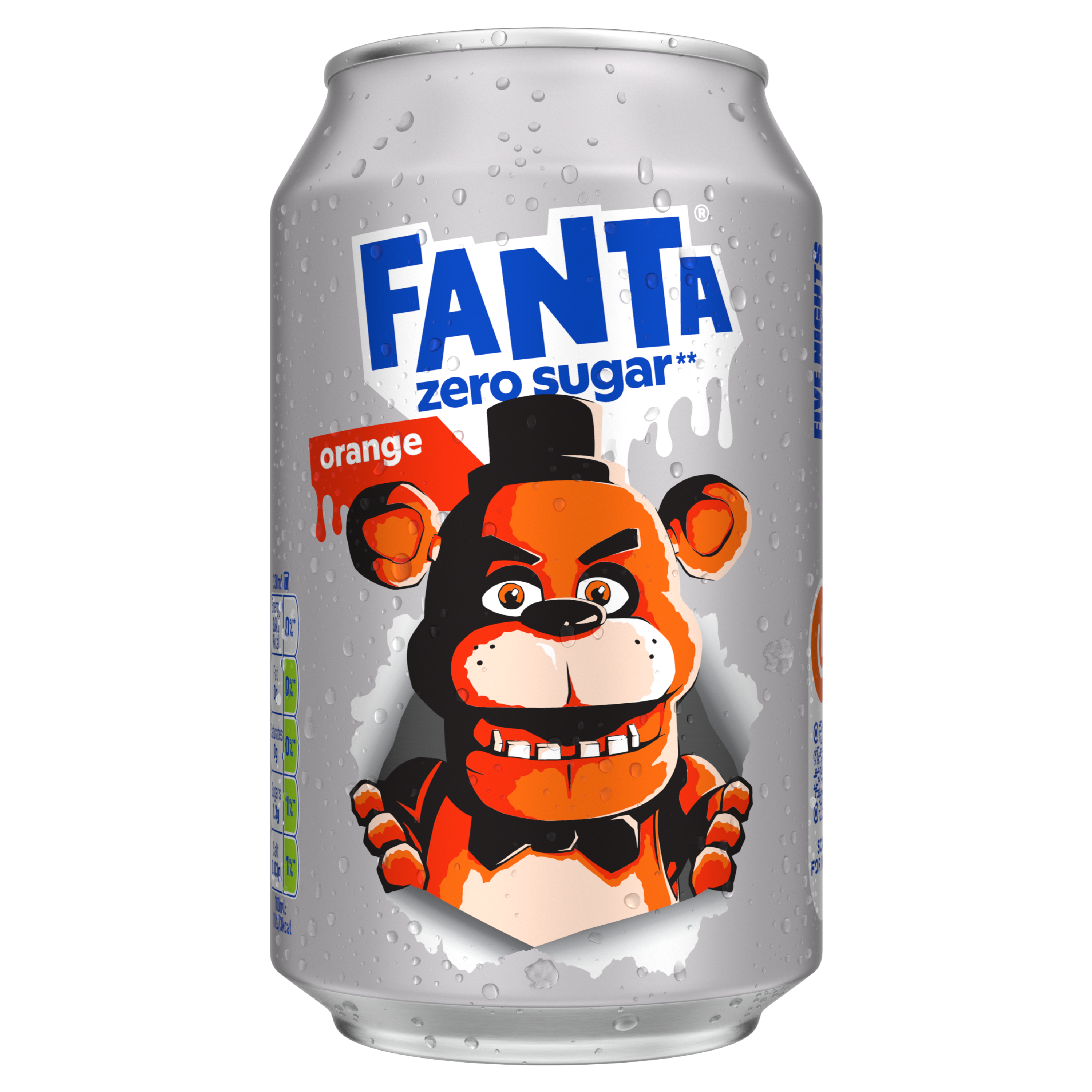 Fanta orange can with Freddy Fazbear image featured 
