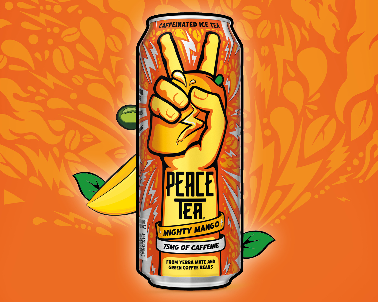 Eine Dose PEACE TEA Mighty Mango