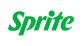 Groen Sprite-logo in schuine, cursieve letters op een witte achtergrond.