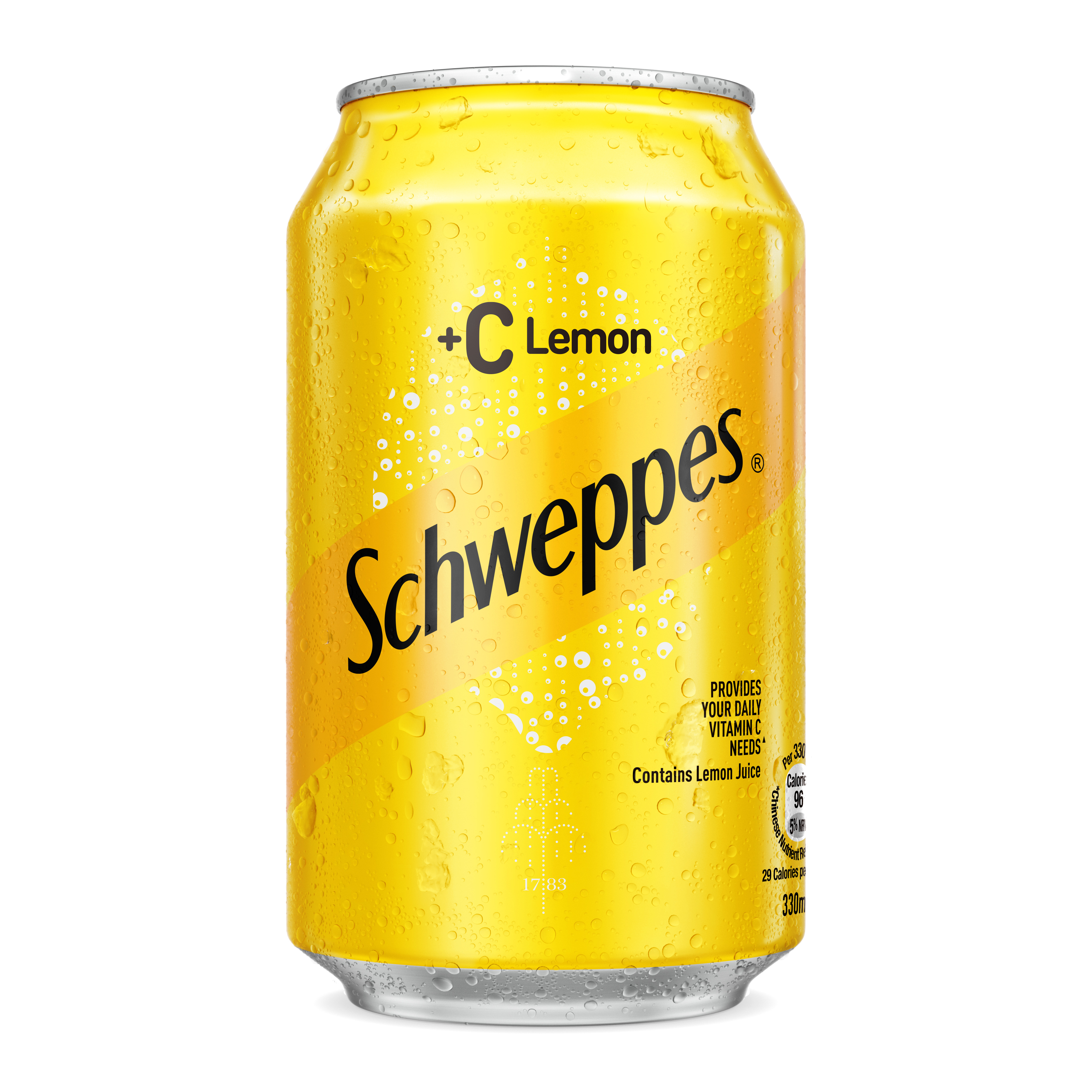 Schweppes +C can