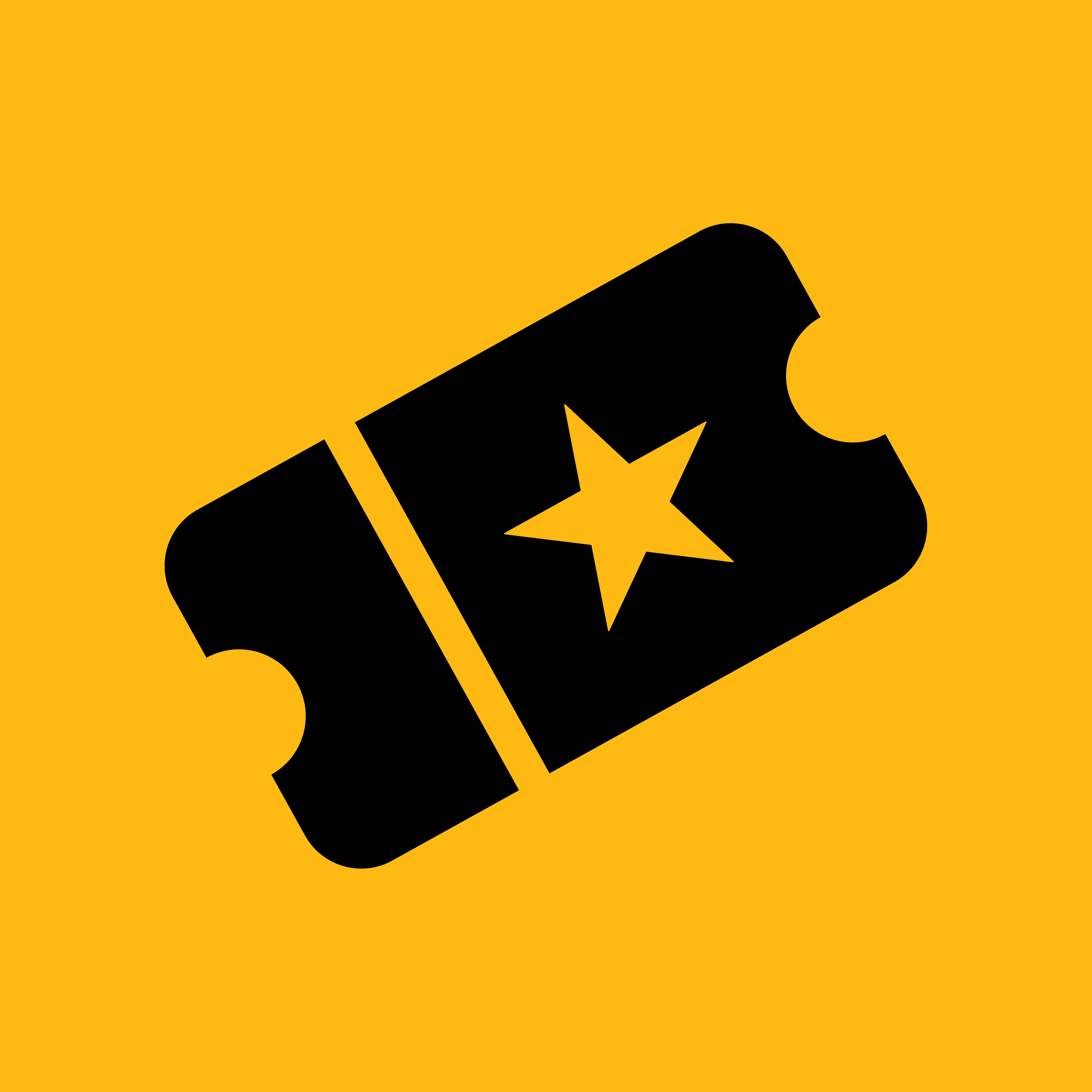 Schweppes Bottle Opener on yellow background
