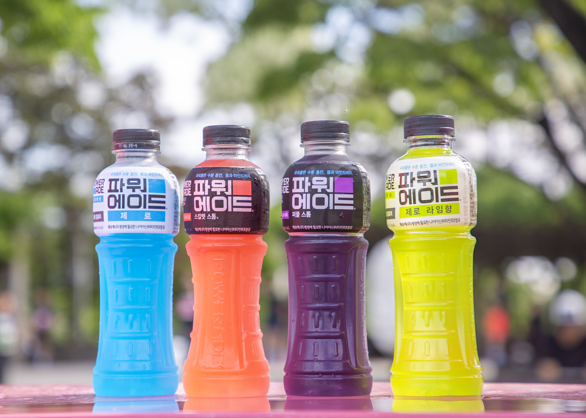 파워에이드 제로, 파워에이드 스칼렛 스톰, 파워에이드 퍼플 스톰, 파워에이드 제로 라임향 팩샷