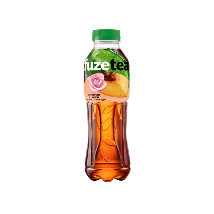 Sticlă de plastic cu Fuzetea cu aromă de piersici și trandafiri