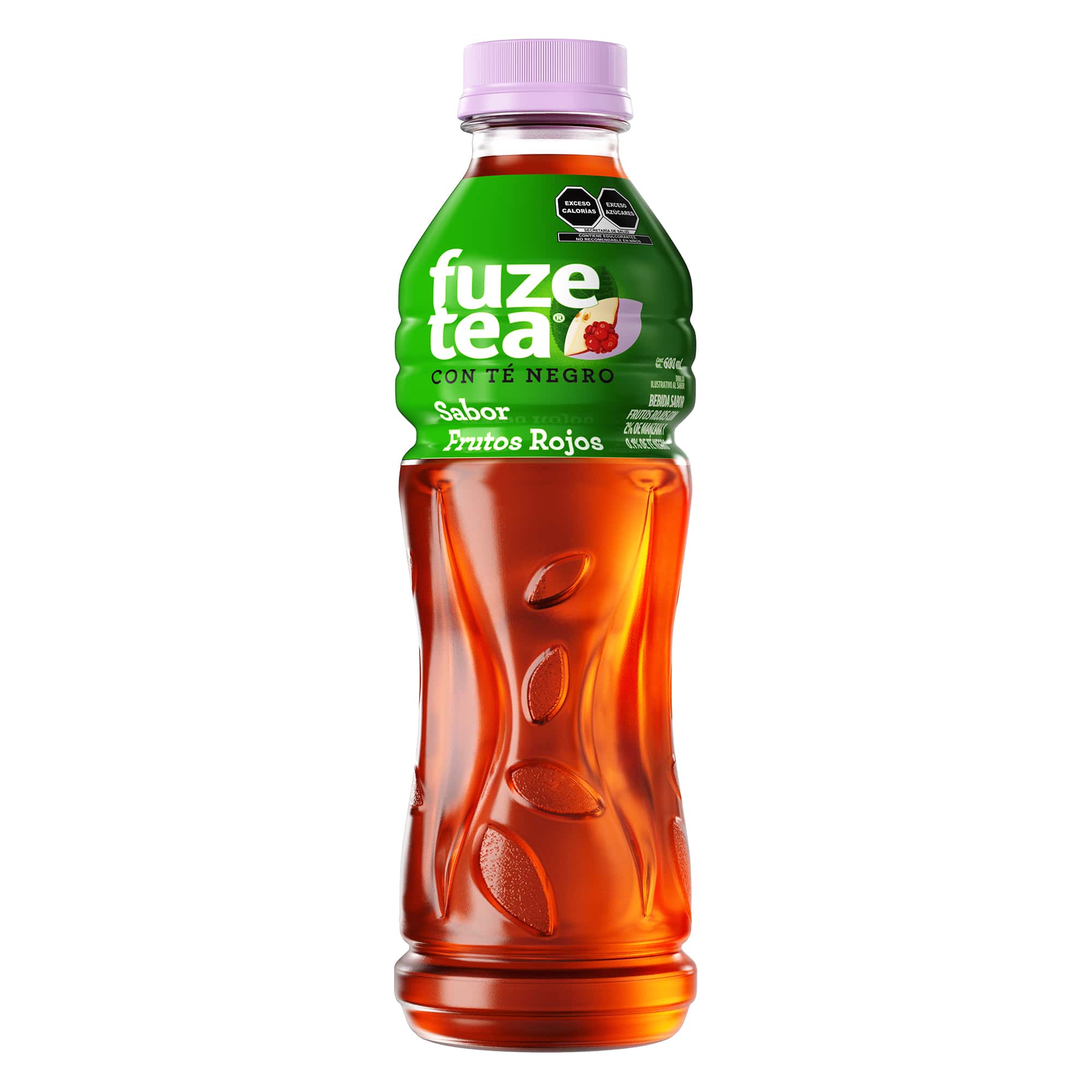 Envase de Fuze Tea sabor Frutos Rojos. Té de Frutas y Hierbas.