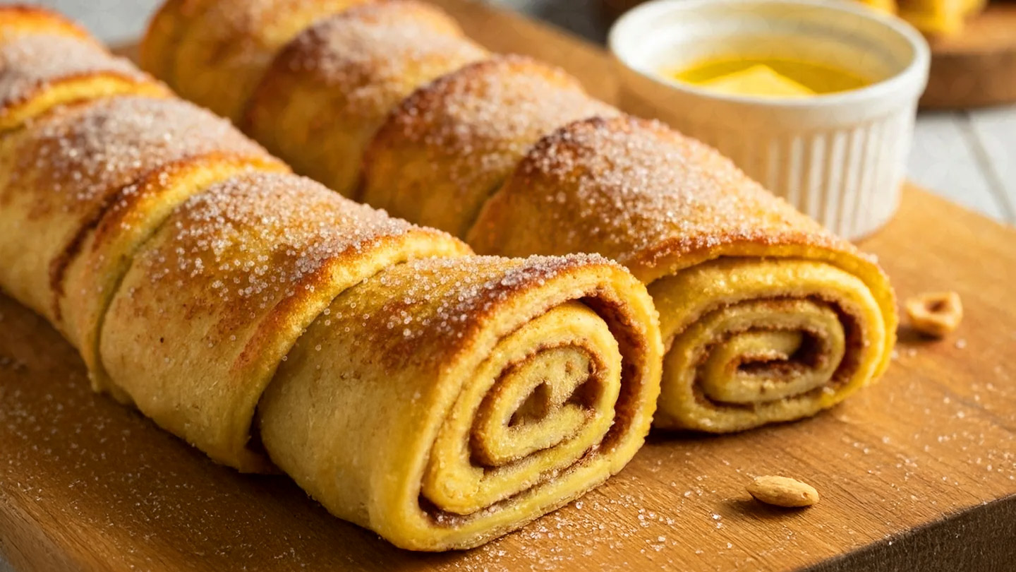 Rollitos de pan francés