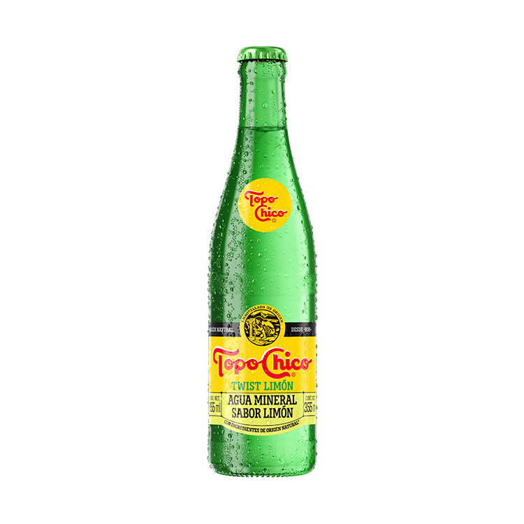 Botella de agua mineral Topo Chico