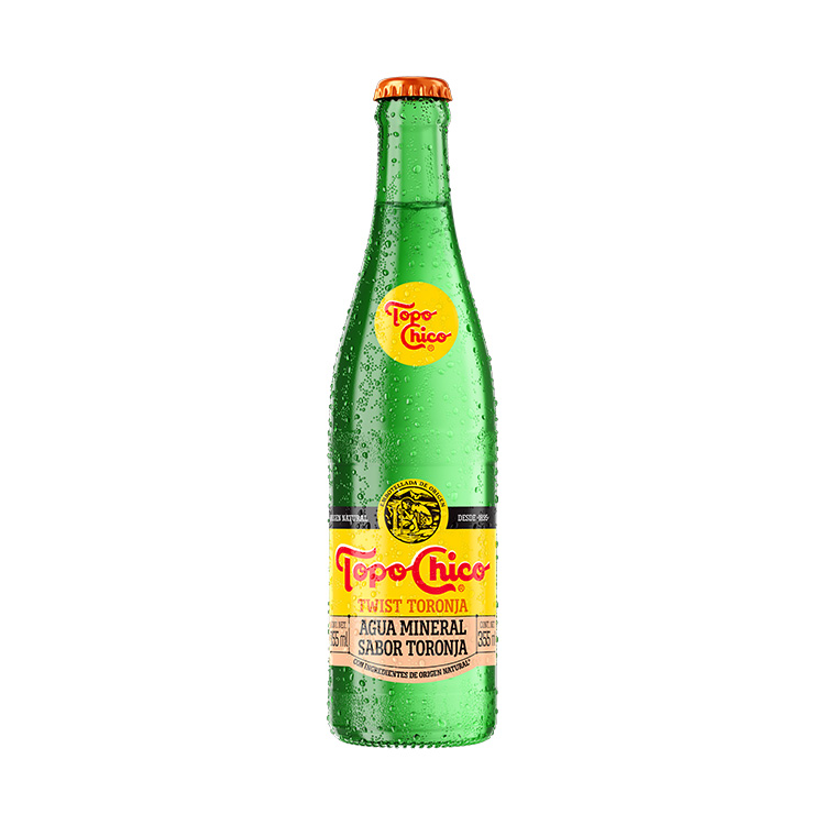 Botella de agua mineral Topo Chico
