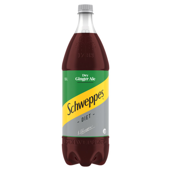 Schweppes Diet Dry Ginger Ale bottle