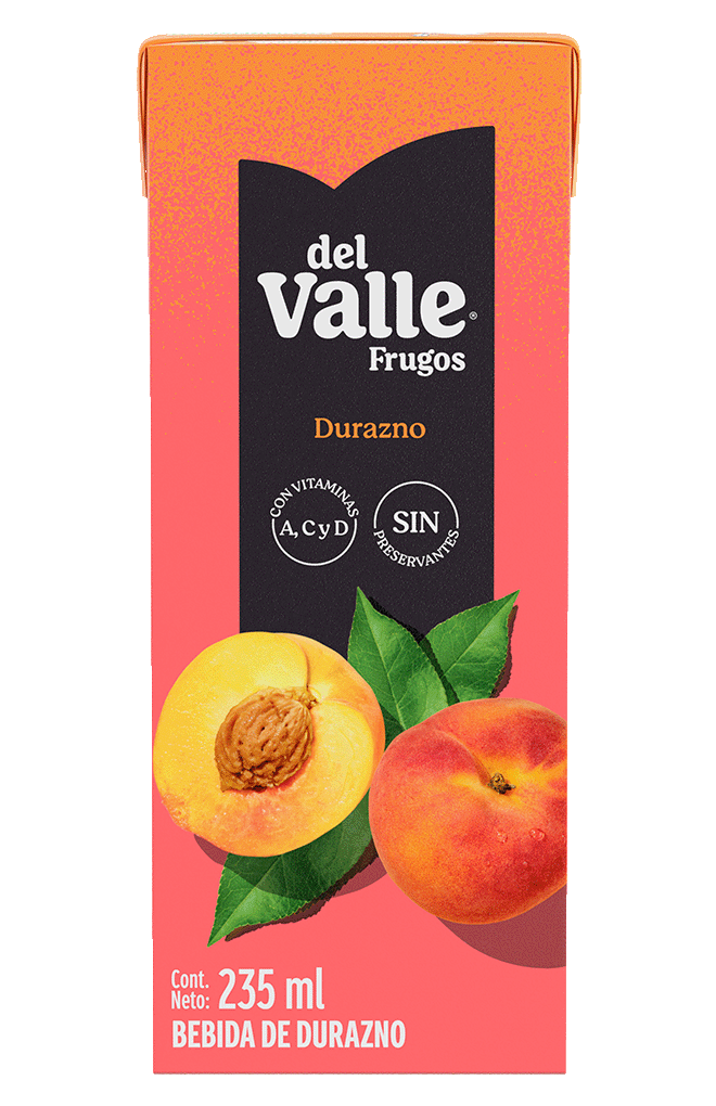 Tetra Brik de Frugos del Valle Durazno 235mL