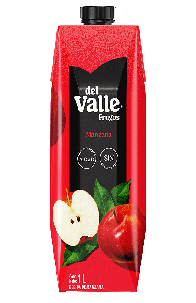 Tetra Brik de Frugos del Valle Manzana 1L