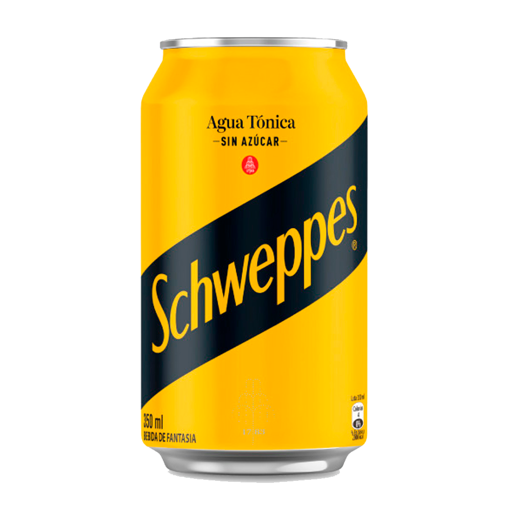 Lata de Schweppes Agua Tónica Sin Azúcar