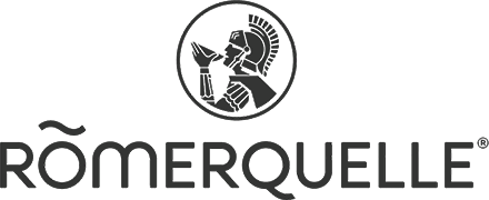 romerquelle logo sa belom pozadinom