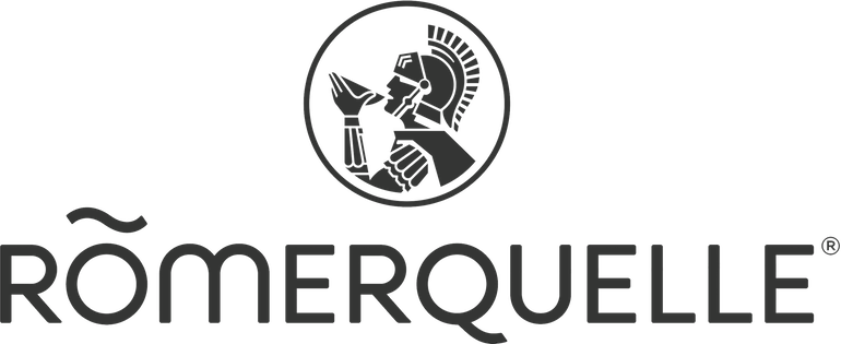 Romerquelle logo sa belom pozadinom