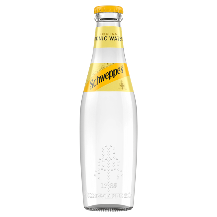 Schweppes Tonic Water flašica sa belom pozadinom