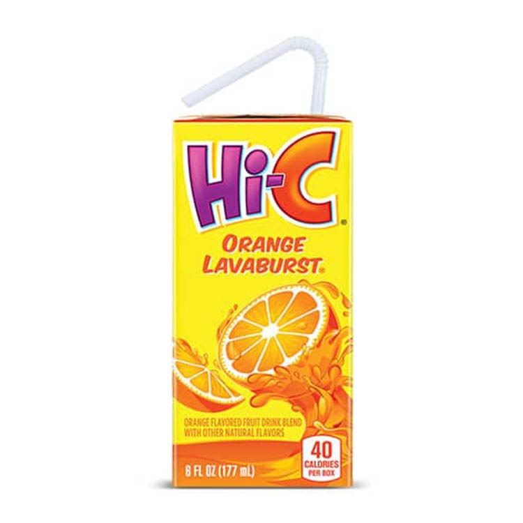 Hi-C Orange Lavaburst Cartons, 6 fl oz, 8 Pack