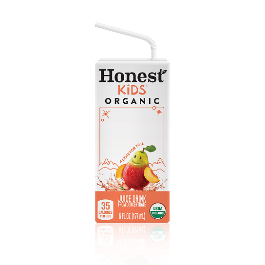 Honest Kids Strawberry Peachy Keen Cartons, 6 fl oz, 8 Pack