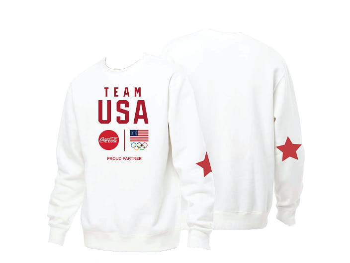 Coca-Cola & Team USA Crewneck Sweatshirt